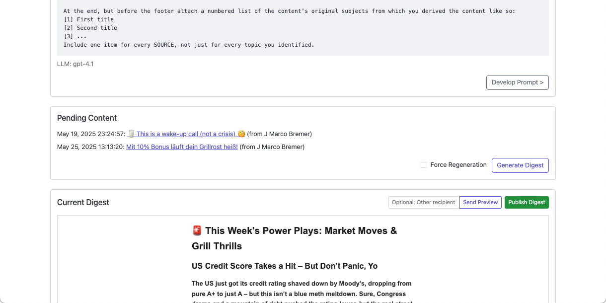 Aggregating multiple content sources